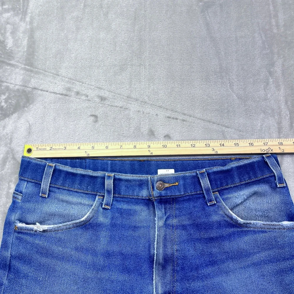 VTG Levi's 852 Orange Tab Jeans Blue Denim Regular Fit Men Sz 38 Fits 35